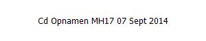 Cd Opnamen MH17 07 Sept 2014