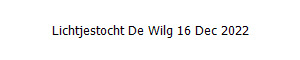 Lichtjestocht De Wilg 16 Dec 2022