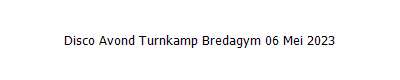 Disco Avond Turnkamp Bredagym 06 Mei 2023