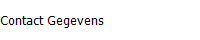 Contact Gegevens