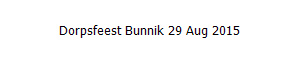 Dorpsfeest Bunnik 29 Aug 2015